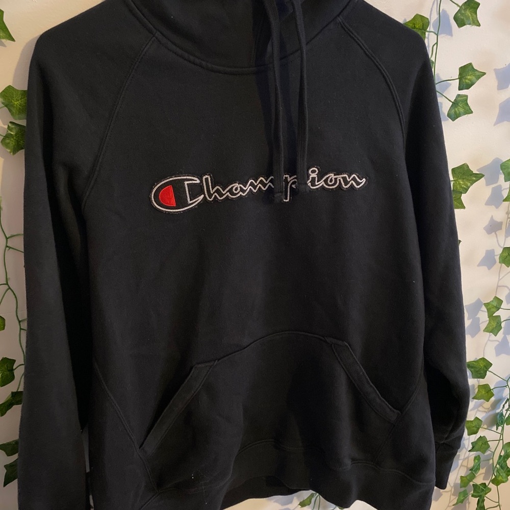 black champion hoodie